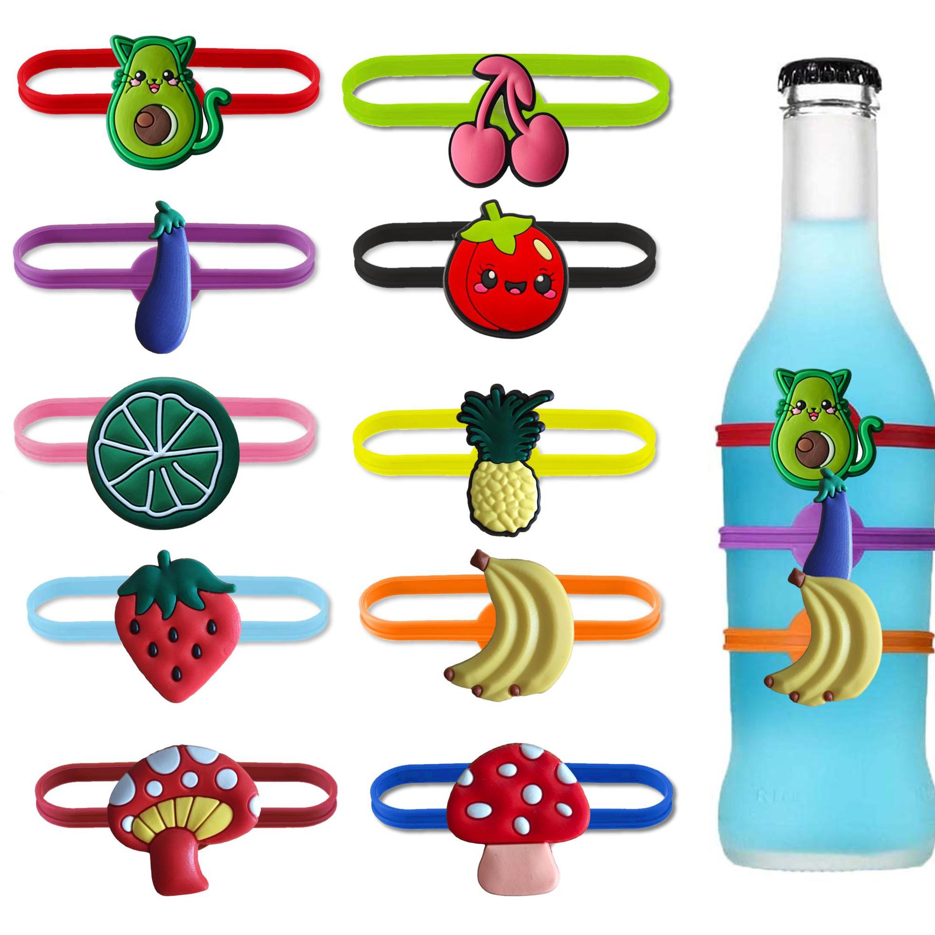 Идентификатор для винных бокалов из силикона, креативный, для вечеринки или бара