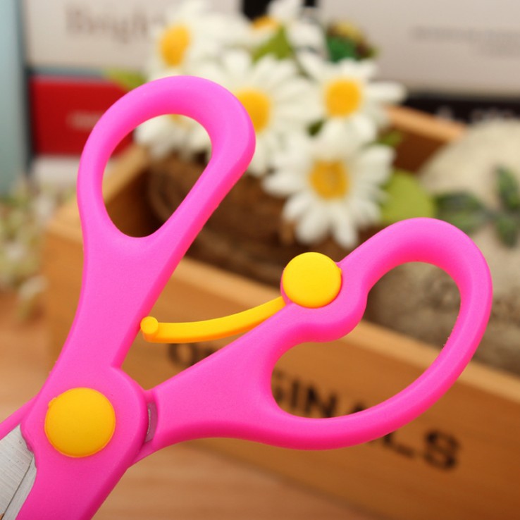 Children's scissors paper-cut kindergarten hand-made special materials safety scissors for primary school students round head scissors do not hurt hands small scissors