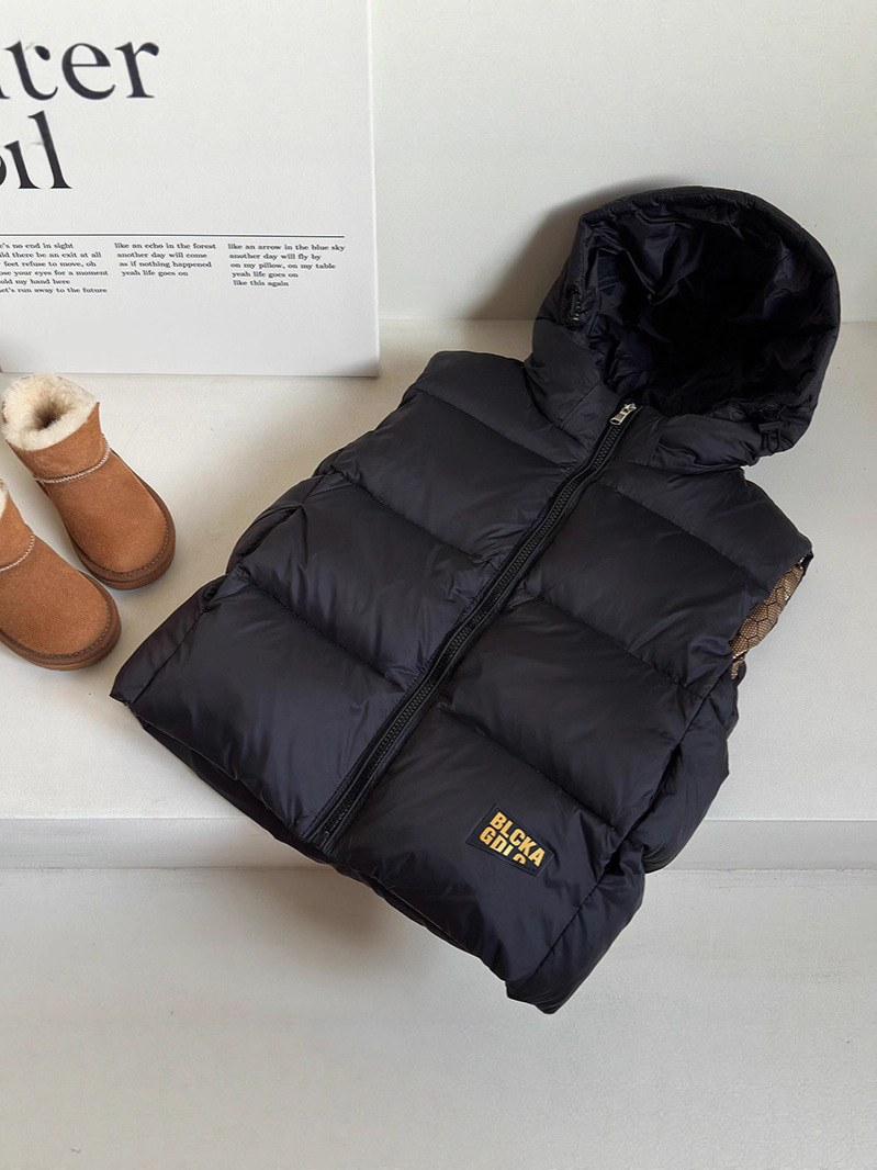 Children's down Vest Winter New Style Boys and Girls Baby Thickened Vest Infant Casual Warm Children's Clothing Vest