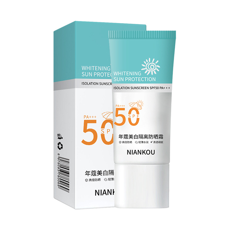 Nianke Whitening Sunscreen Spf50+++ Uv Protection Sunscreen Spray Concealer Isolation Cream Body Sunscreen Lotion