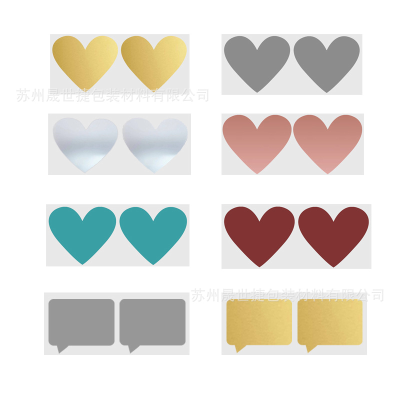 DIY открытка для скретча, удивительное покрытие, наклейка в виде сердца, диалоговое окно 70*80мм