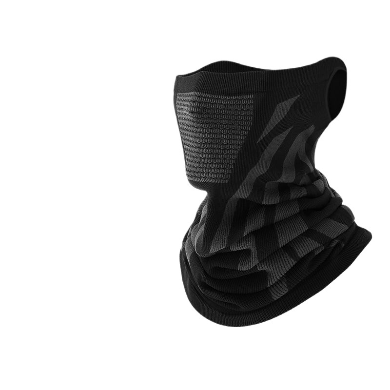 Neck Set Men's Winter Warm fleece-lined Thick Cervical Spine Outdoor Scarf Riding Motorcycle Cold-proof Scarf Men's Cycling