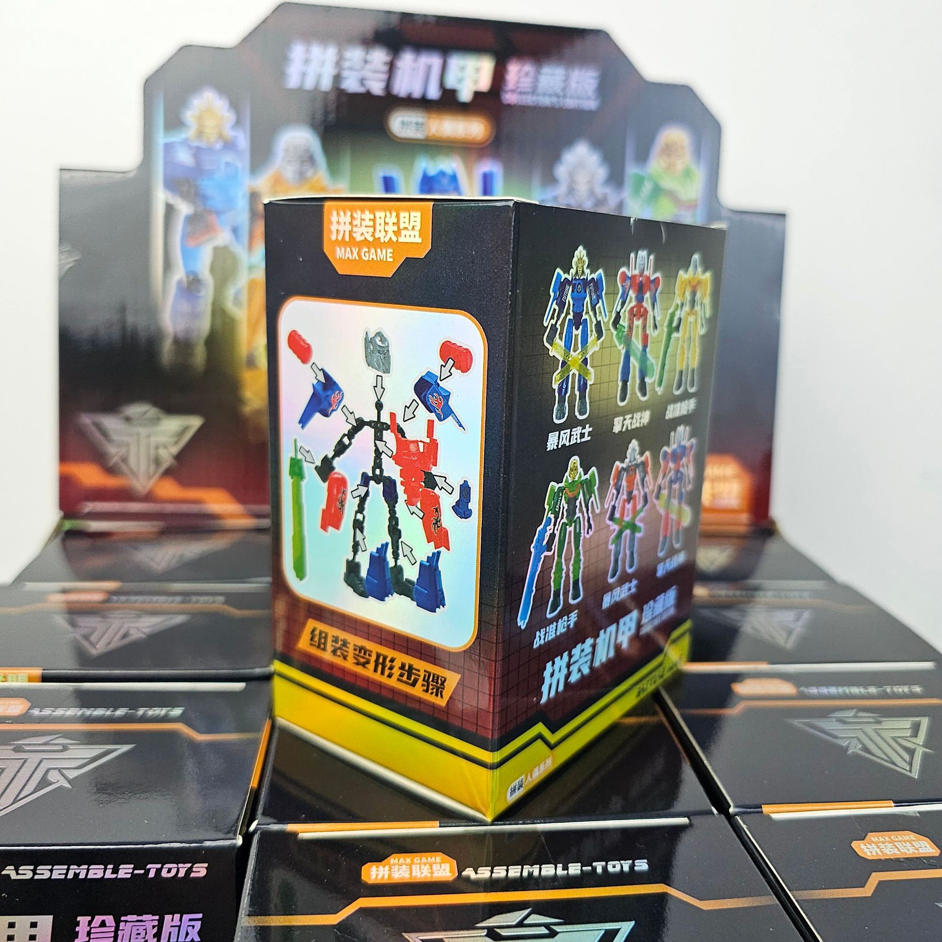 Boy Optimus Deformation Assembled Mecha Blind Box Children Storm Samurai Robot Hand-made Model Toys Small Gifts