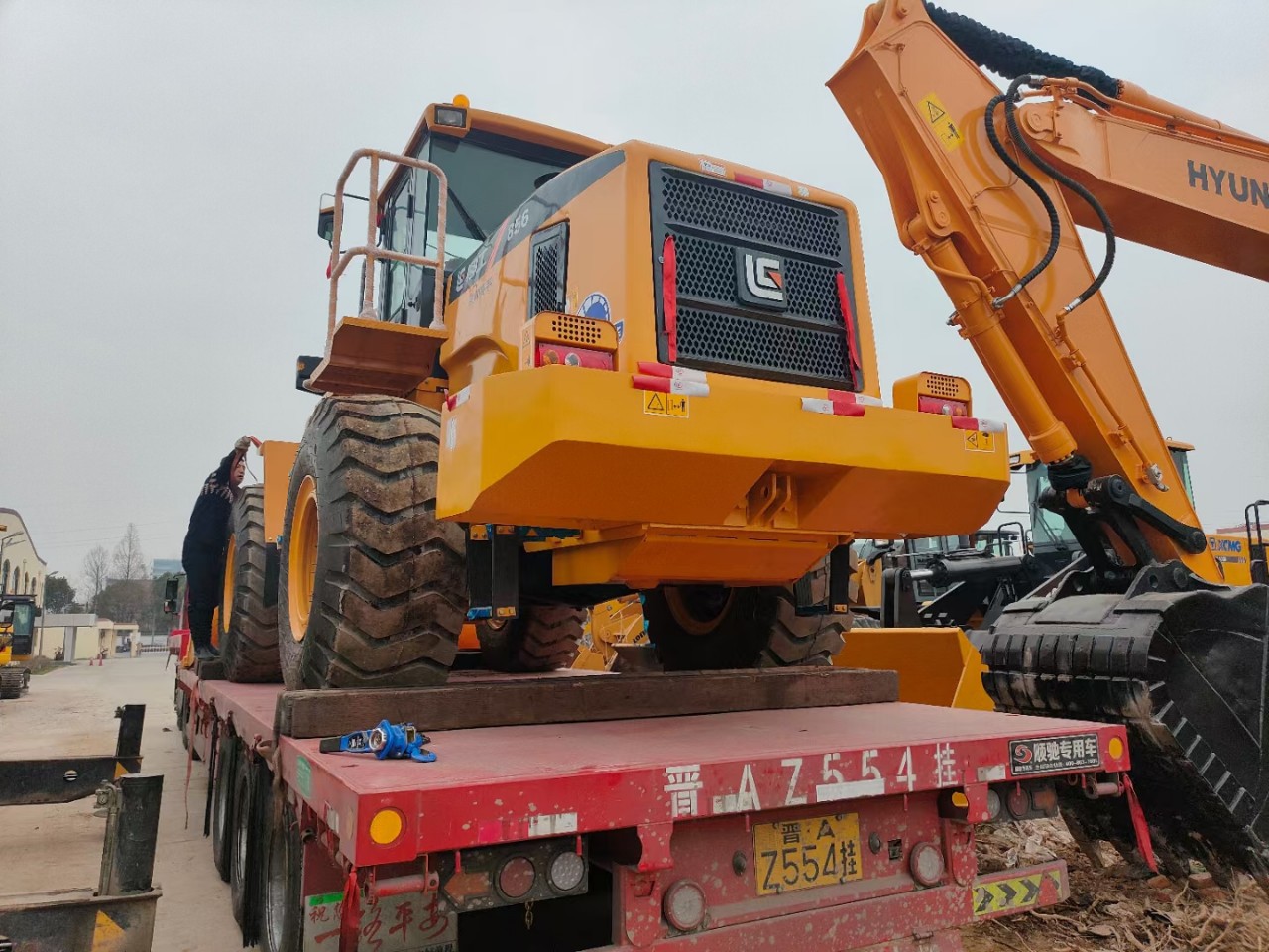 Экспортный б/у погрузчик Liugong 856H с пилотным управлением, трансмиссия Zf, двигатель с прямым впрыском