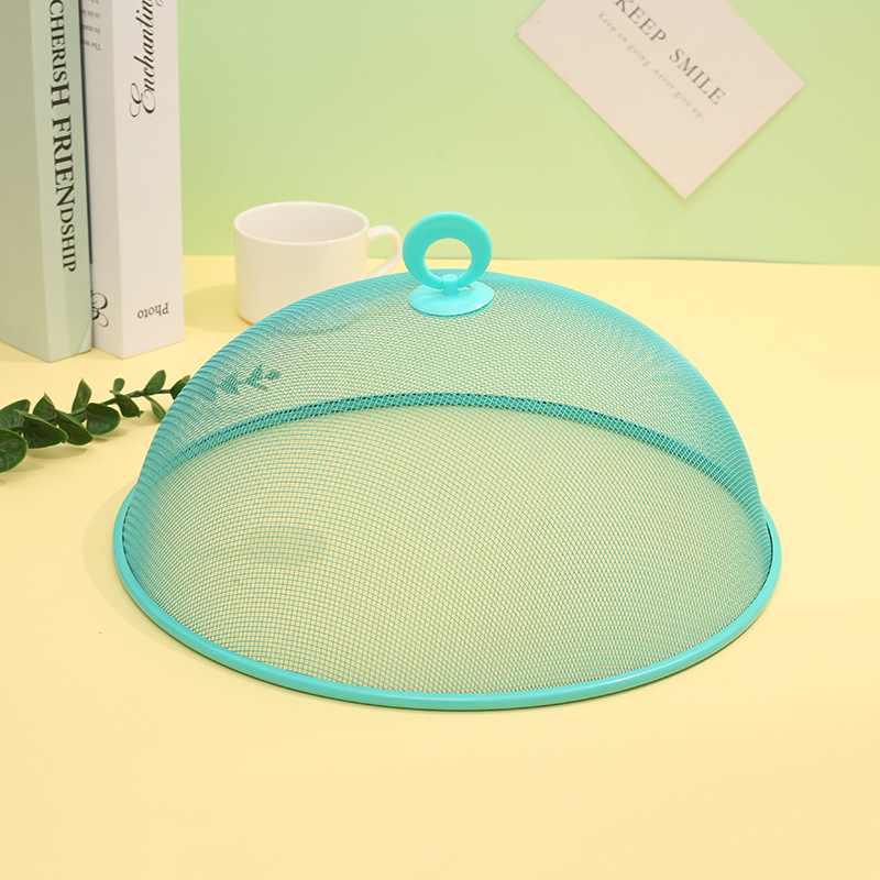Dining Table Food Dust-Proof and Insect-Proof Dish Cover Round Dense Hole Food Cover Gift Metal Basket Food Cover Manufacturer Wholesale