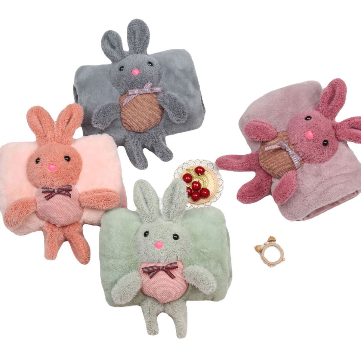 Double-sided gray rechargeable AC electronic small black technology heating household hand warmer in stock wholesale