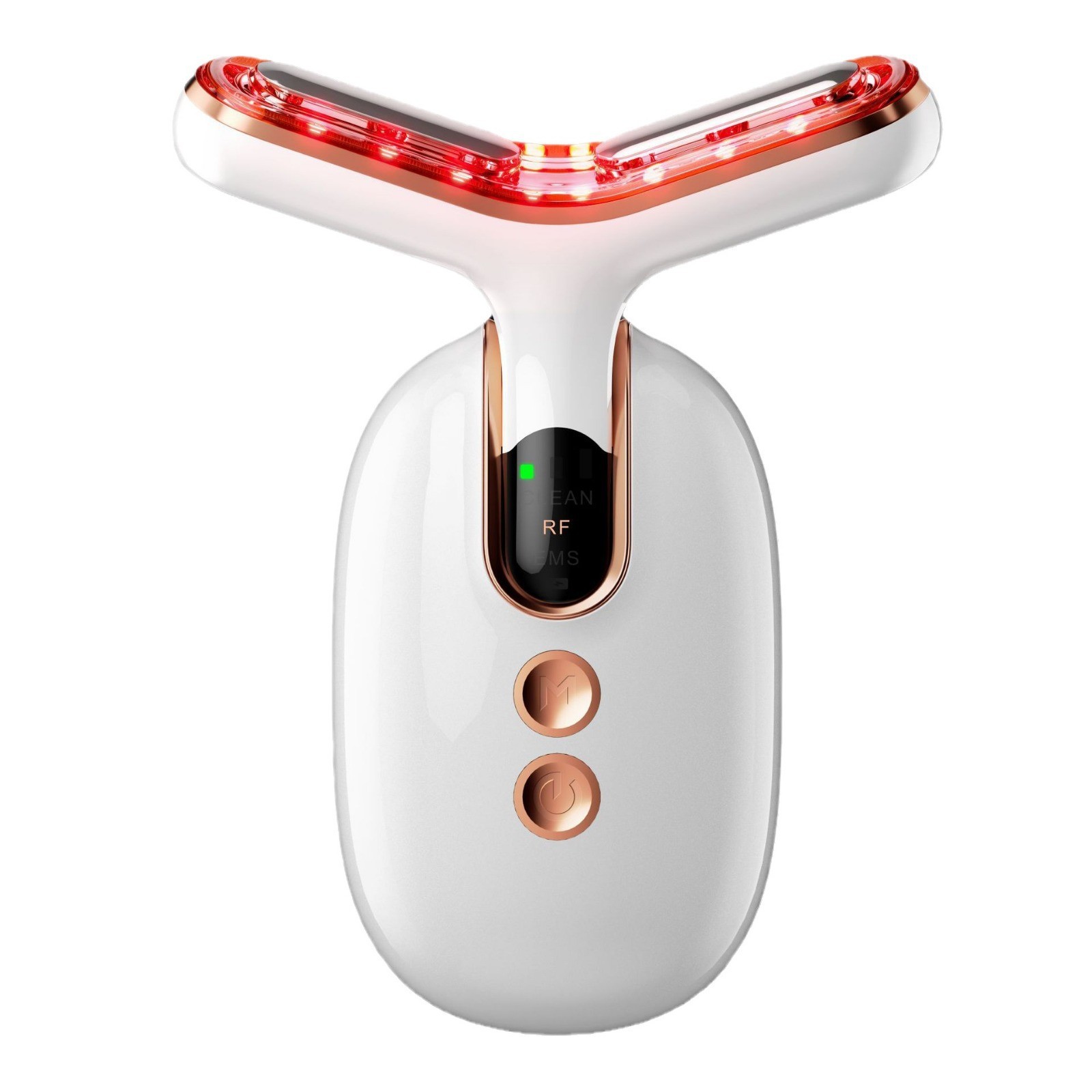 Ems Microcurrent Neck Beauty Instrument Photon Beauty Introduction Instrument Firming and Rejuvenating Instrument Facial Colored Light Massager