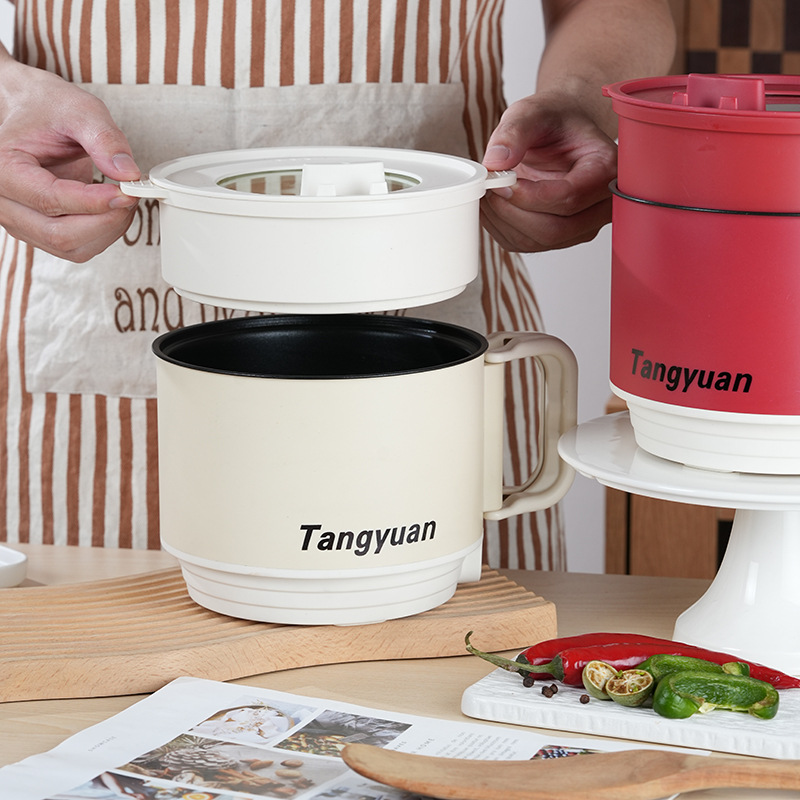 Multi-functional Electric Cooking Pot Mini Dormitory Student Pot Folding Travel Pot Noodle Pot Portable Electric Hot Pot Small Hot Pot