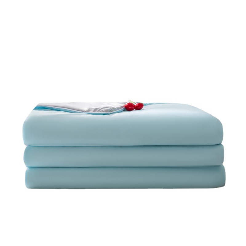 Summer cool silk summer cool quilt air conditioning quilt children's ice cream quilt solid color ice silk summer quilt thin quilt gift wholesale