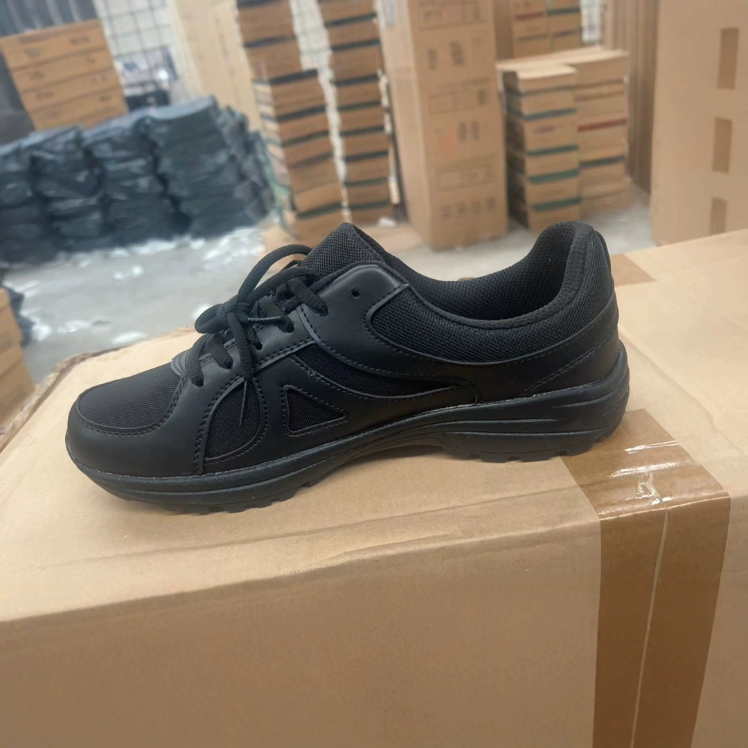 New Training Shoes for Men, Black Running Shoes, Wear-Resistant Fire Training Shoes, Non-Slip Breathable Men's Shoes, Liberation Rubber Shoes