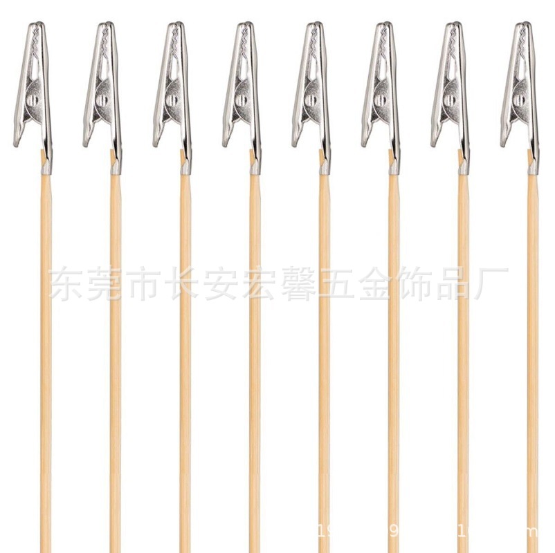 Model Spray Painting Coloring Crocodile Clip Bamboo Stick Clip Bamboo Stick Wooden Stick Crocodile Clip Wooden Stick Clip Model Painting Stand