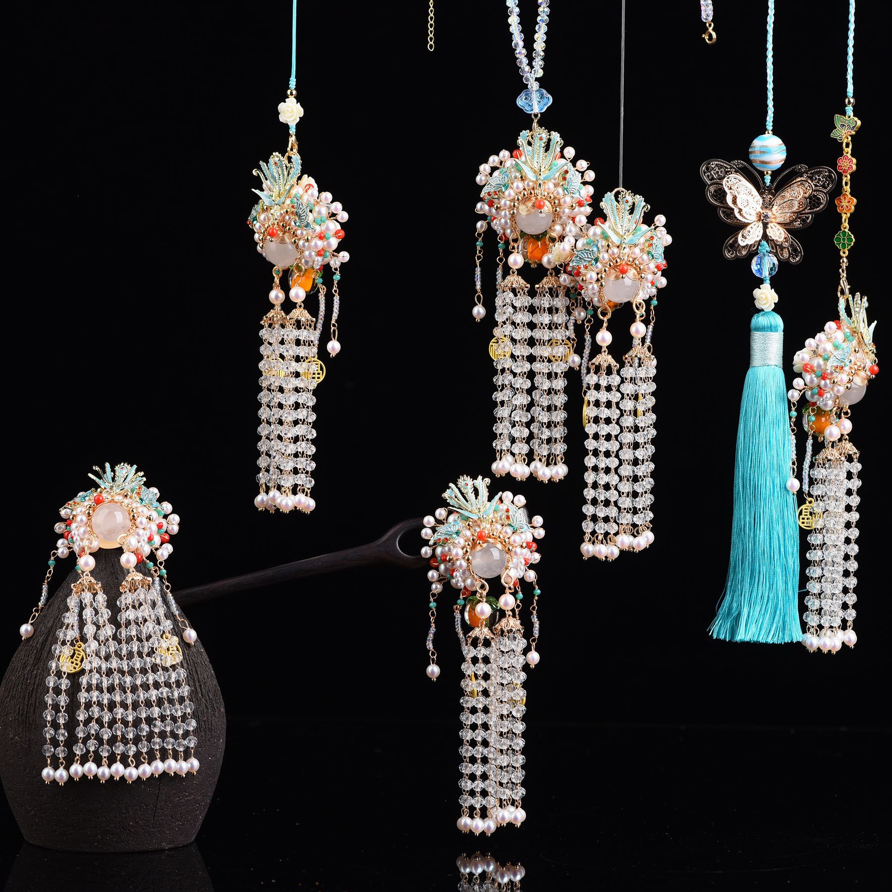 Оригинальные мечи Ма Дань бутик феникса длинный кисть супер бессмертный национальный стиль китайский ветер подвеска ожерелье аксессуары