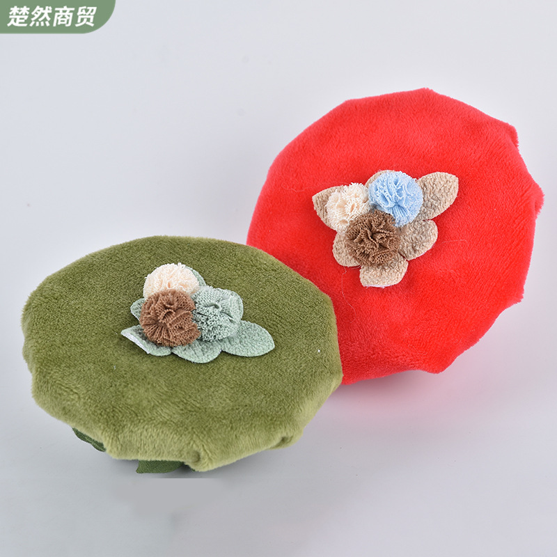 Velvet Door Handle Gloves, Anti-Cooling Gloves, Anti-Static Fabric Gloves, Korean Style Warmth in Autumn and Winter