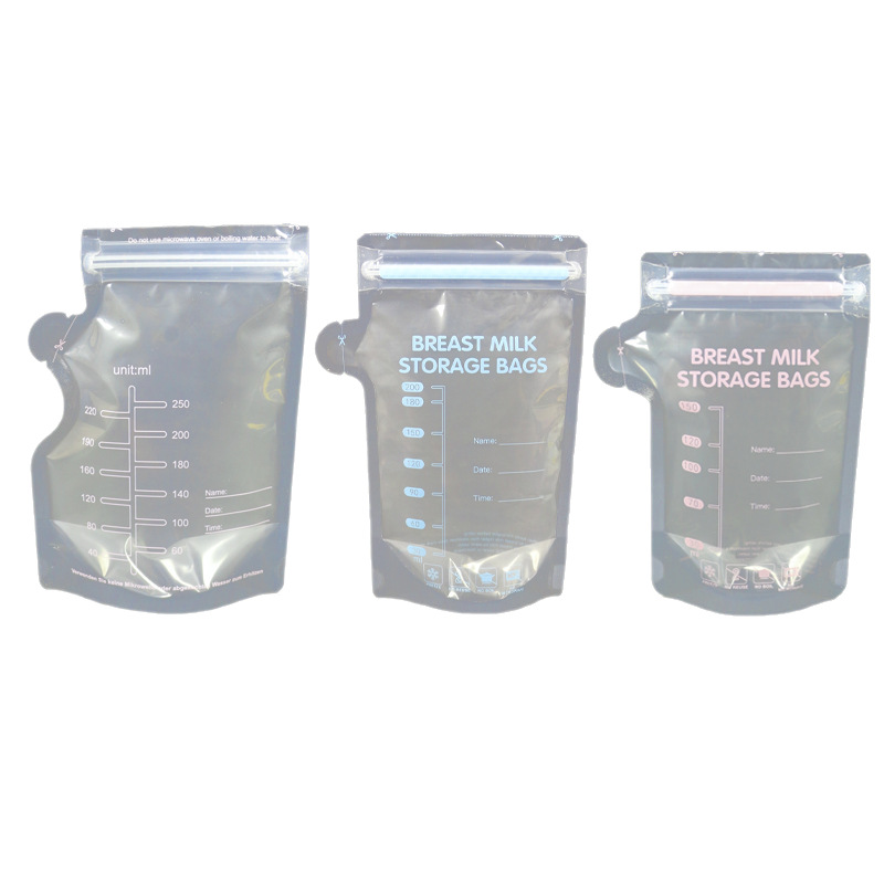 Wholesale Milk Storage Bag Disposable Milk Collection Bag Manufacturer Spot 150/200/250ml Breast Milk Storage Bag 30 Pieces