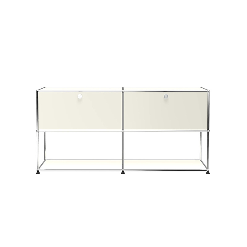 Usm Vintage Bauhaus Bedside Tv Cabinet Ins Style Modular Combination Iron Bucket Stainless Steel Sideboard Customization