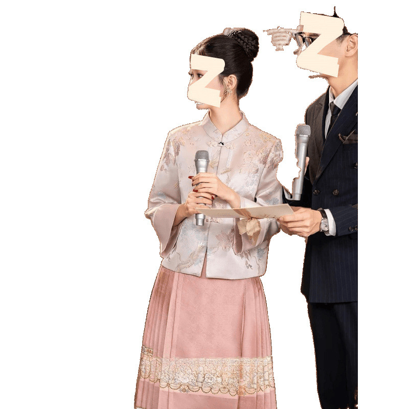 Mantingfang New Chinese Style Wedding Dress Hanfu Set 2025 New Top Engagement Dress Manufacturer Amazon