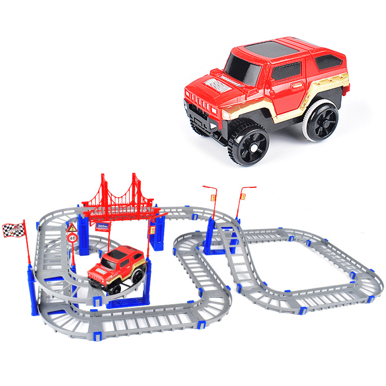 Children's Electric Variety Rail Car Toys DIY Creative Assembly Set Toys Rail Car Stall Toys Wholesale