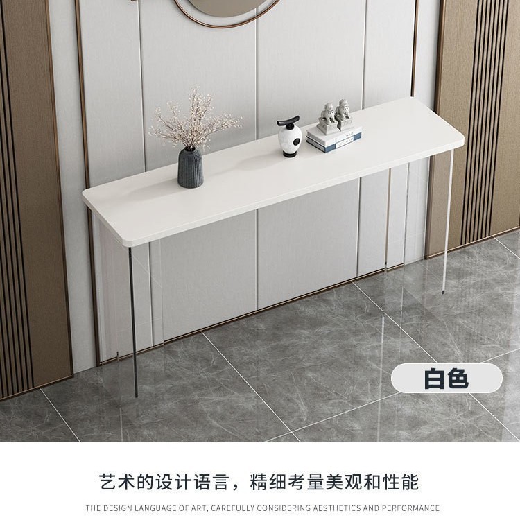Light Luxury Entrance Table Simple Modern Acrylic Suspension Chinese Table Home Wall Corridor Decorative Strip Art