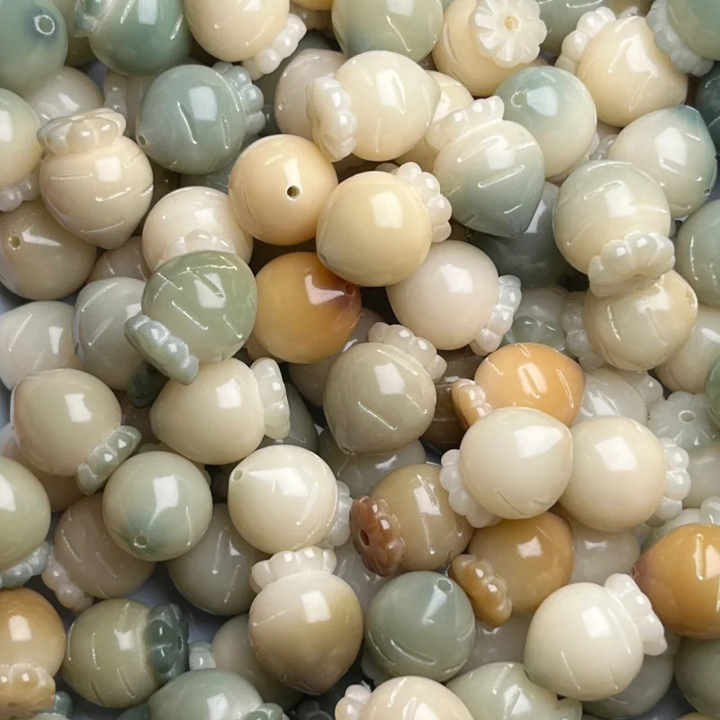 Natural Bodhi Root Cat Claw Carving Charcoal Burning Handmade Carving Lucid Cat DIY loose beads Buddha beads Wen Play Accessories Wholesale