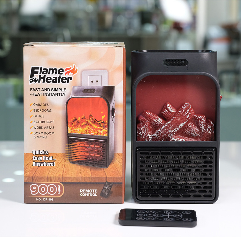 New mini flame heater portable student office home small desktop heater heating fan wholesale