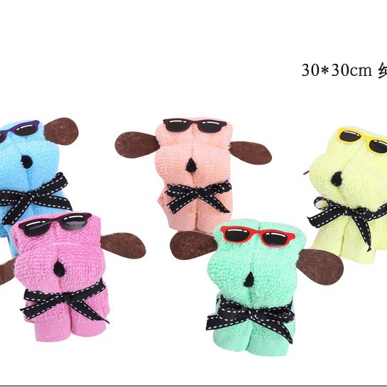 Creative gifts wedding towel return gift modeling Puppy cake towel gift wedding festival company activities