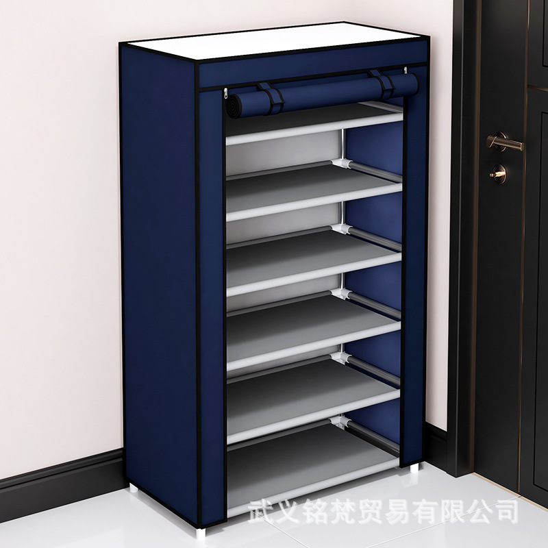 Shoe Rack Simple Multi-Layer Dustproof Storage Shoe Cabinet Dormitory Door Dormitory Home Economical Space-saving Storage Rack