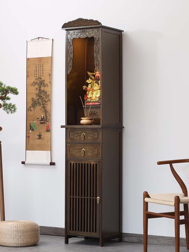 Buddhist Niche, Altar, Standing Cabinet, Buddha Cabinet, Altar, Altar, Buddhist Altar, Bodhisattva, Worship Table, Buddha Statue, Home Offering