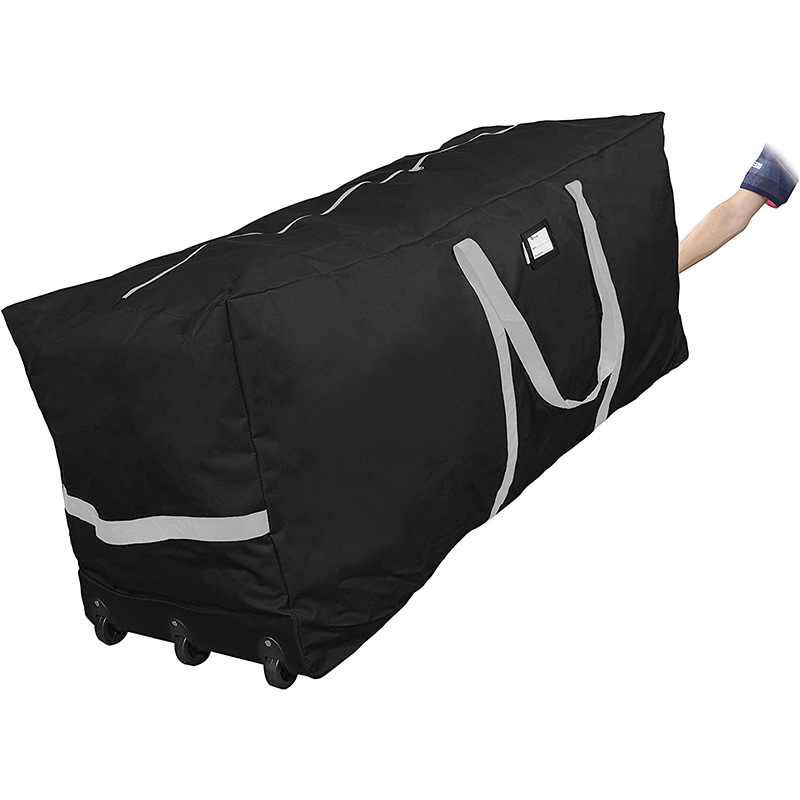 Guangzhou Source Factory Wholesale Trolley Christmas Tree Bag Large Holiday Decoration Storage Bag Large Trolley Bag
