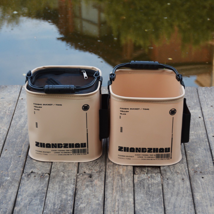Multi-functional foldable fish bucket Luya wild fishing portable wear-resistant portable bucket wholesale