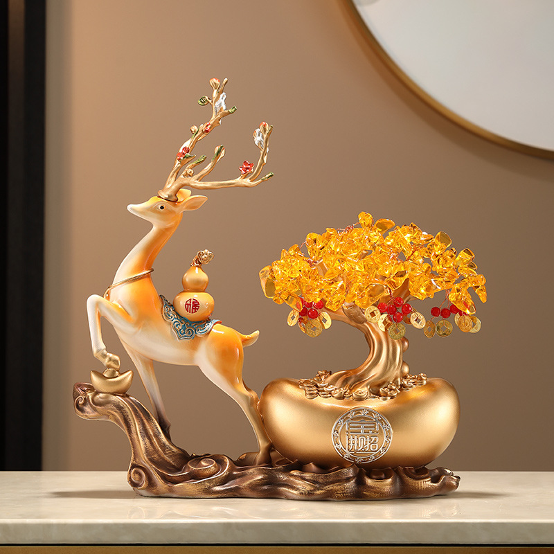 Украшения для привлечения удачи, деревья удачи, шатающиеся деньги, олени для портика, подарки на новоселье и для переезда