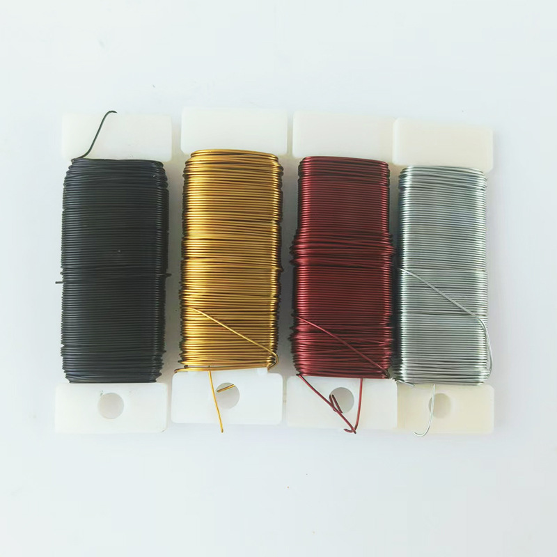 No. 22 Christmas green metal wire floral fine wire DIY painted wire 0.7mm garden binding wire