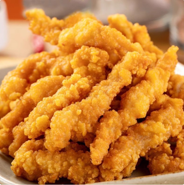 1000g Crispy Pork Snacks for Stall Vending, Semi-Finished Products for Home Use, Air Fryer, Commercial Hot Pot Ingredients, Fried Whole Box