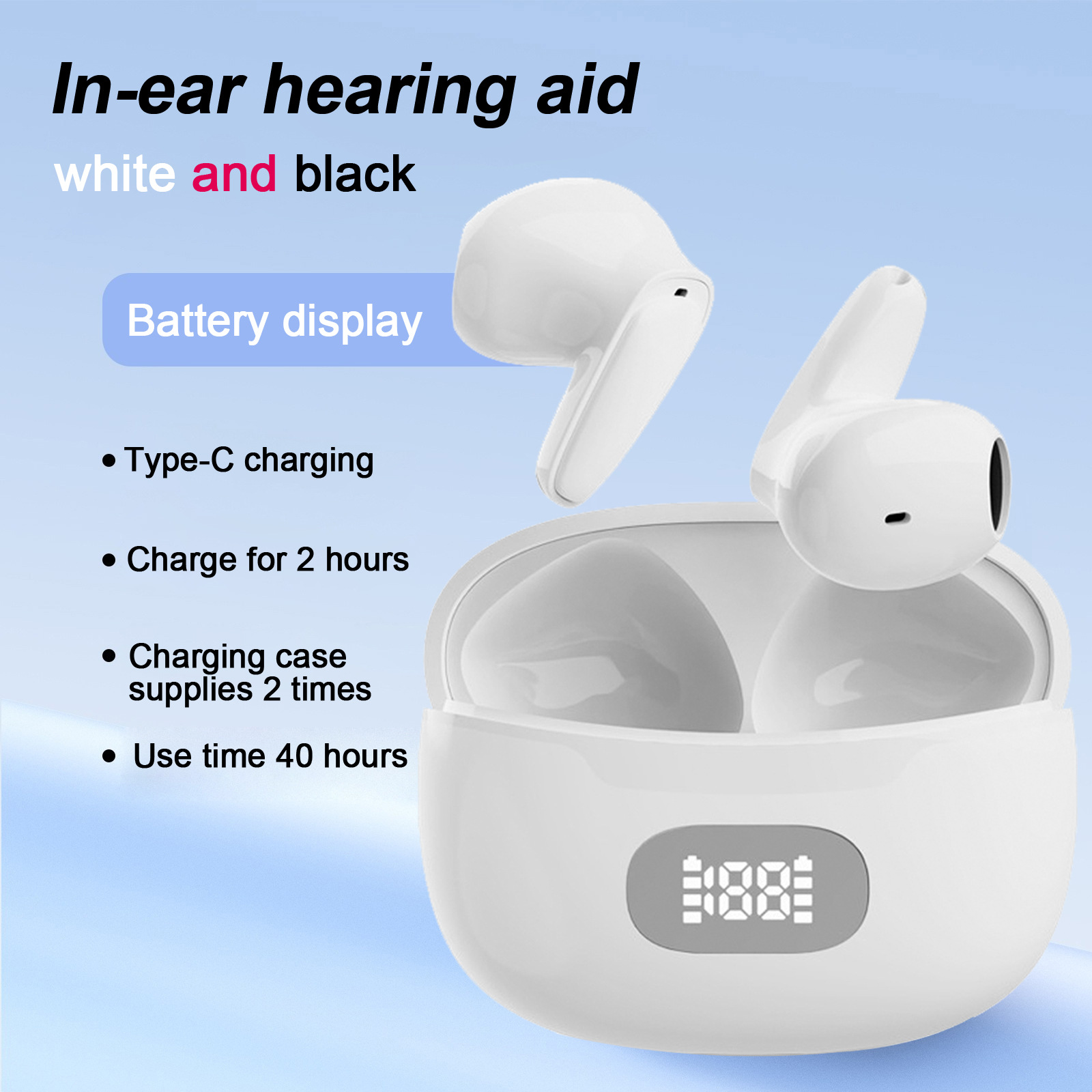 Новые кросс-бордерные внутриканальные слуховые аппараты с цифровым дисплеем и магнитной зарядкой