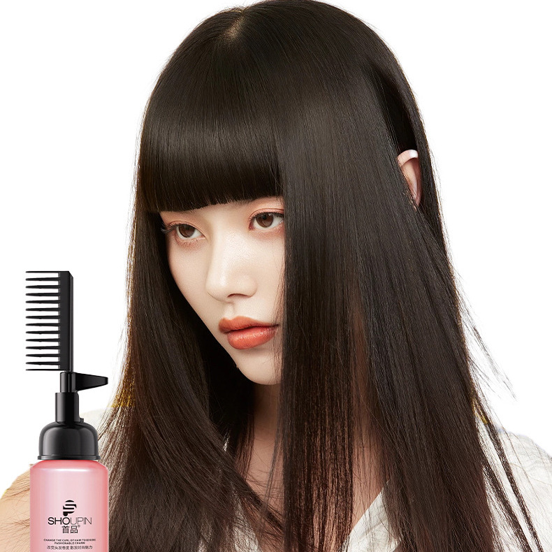 Hair Straightening Cream Does Not Damage Hair, Softener for Women, Hair Smoothing Agent, Straightening Cream for Home Use, Long-Lasting Styling, One-Comb Straightening Hair Care