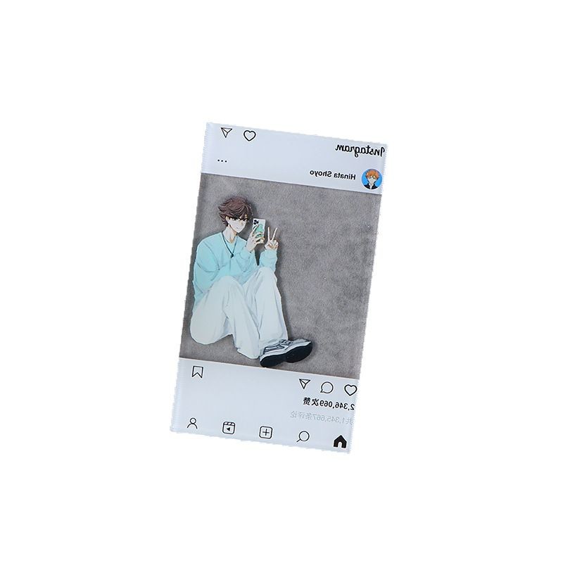 Acrylic Transparent Card Customized Anime Small Card Peripheral Two-Dimensional Comic Exhibition Set Card Glossy Polaroid Fully Transparent Card Customized