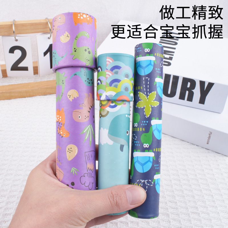 Large rotating kaleidoscope nostalgic science and education educational toys kindergarten magic thousand flower mirror parent-child interaction ten thousand prism