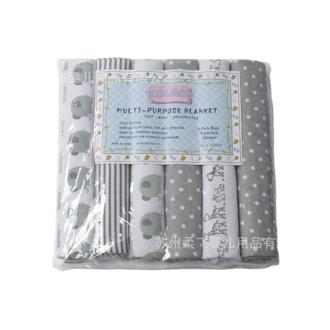 Kolaco Baby Cotton Swaddle Velvet Cotton Blanket Baby Blanket Swaddleme Fleece Cloth Wrap