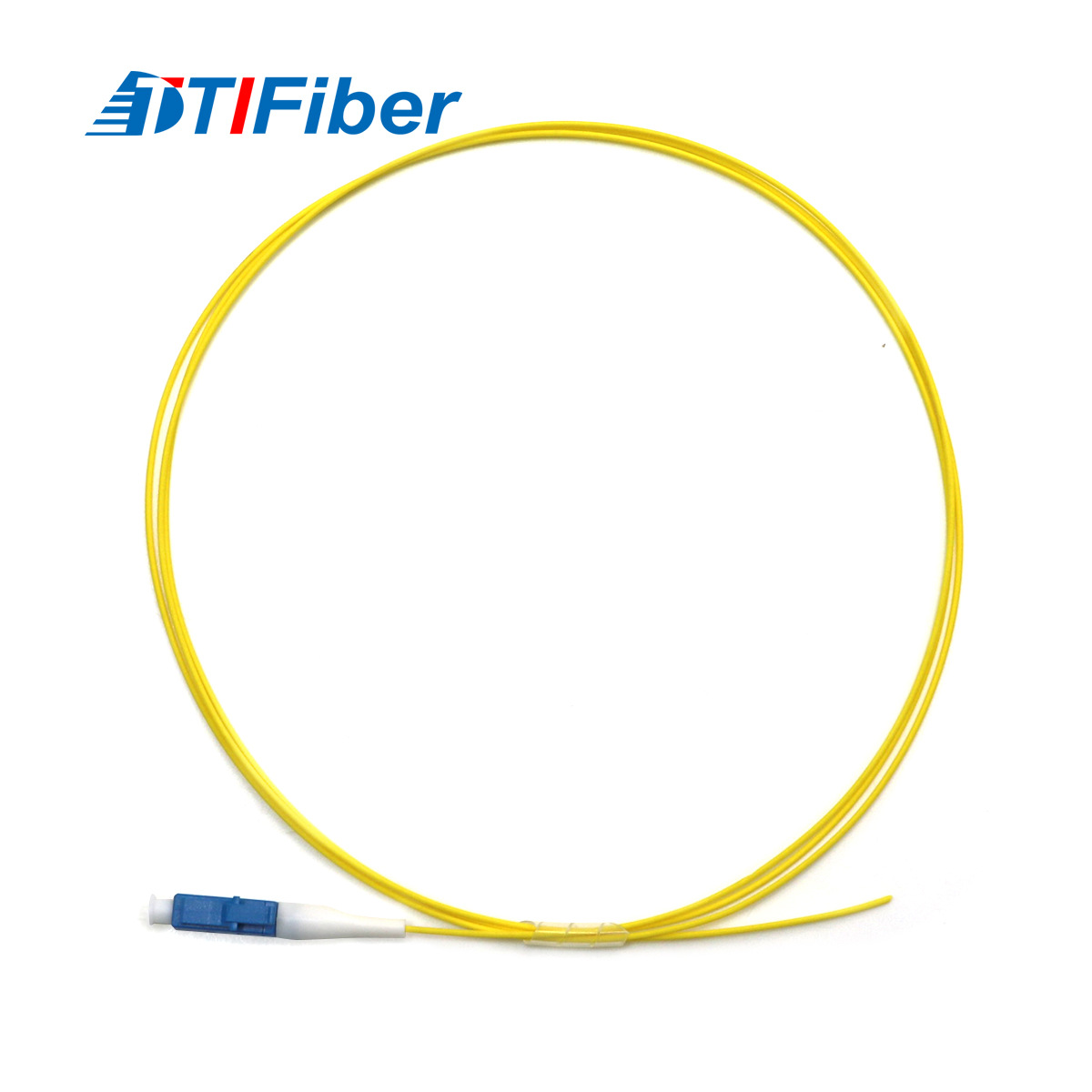 LC/upc ECC telecom-grade Gigabit single-mode OS1 OS2 yellow tight pack 0.9mm optical cable pigtail