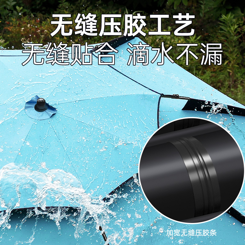 Fishing Umbrella 2024 New Sunshade Umbrella Outdoor Camping Umbrella Portable Black Rubber Sun Protection Anti-rainstorm Cane Umbrella