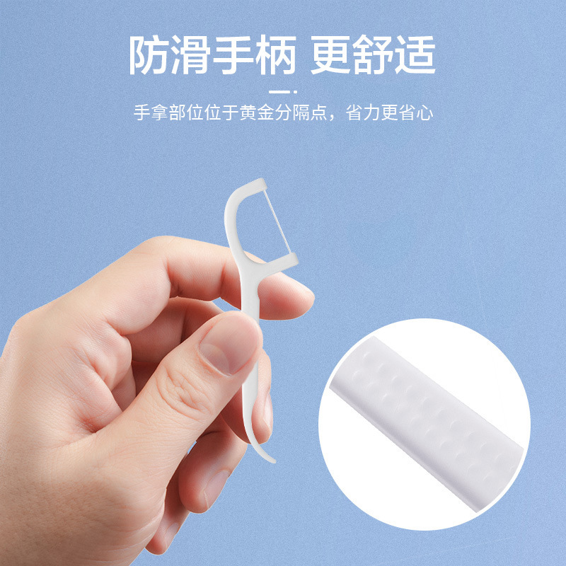 [Z] Chuxi Dental Floss Smooth Household Packaging Polymer Ultra-Fine Dental Floss Family Pack Boxed Toothpick Disposable High Elasticity