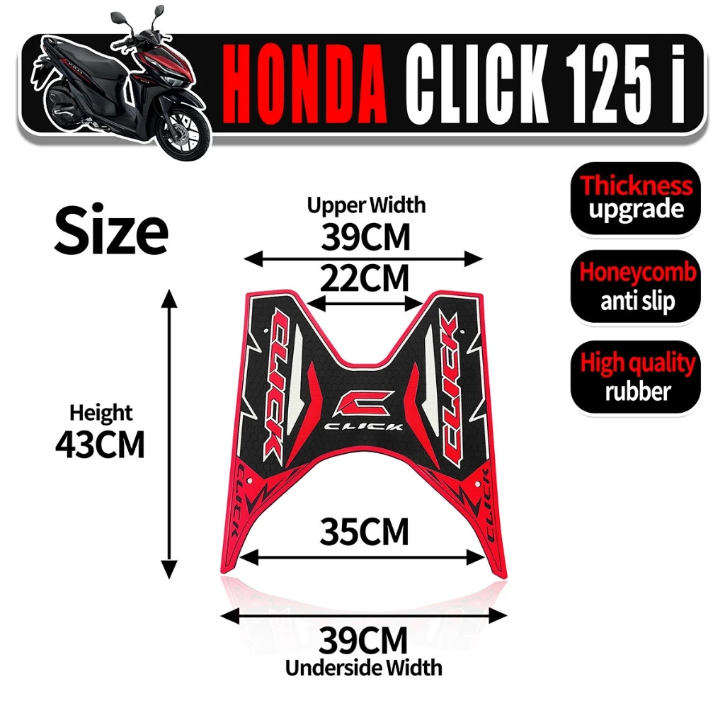 Suitable for Honda Click125I Click Scooter Motorcycle Anti-Slip Foot Pads Factory Wholesale Electric Motorcycle