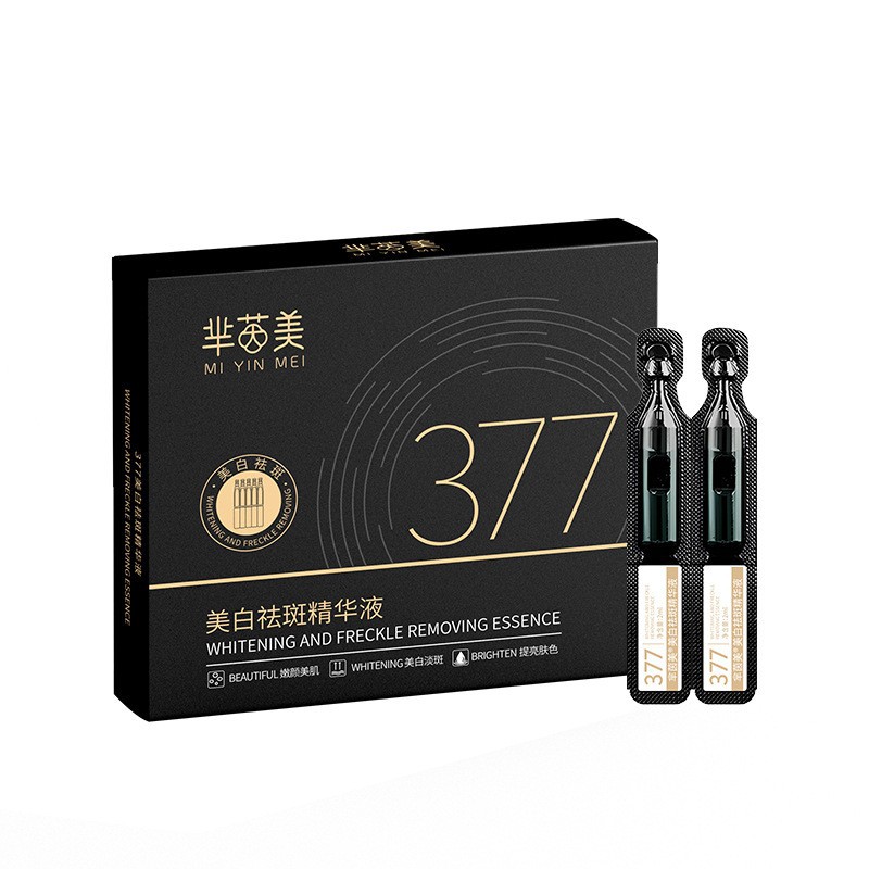 Miyingmei 15-Pack 377 Whitening and Freckle-Removing Essence with Special Certification, Niacinamide Essence Wholesale for Freckle Removal and Whitening