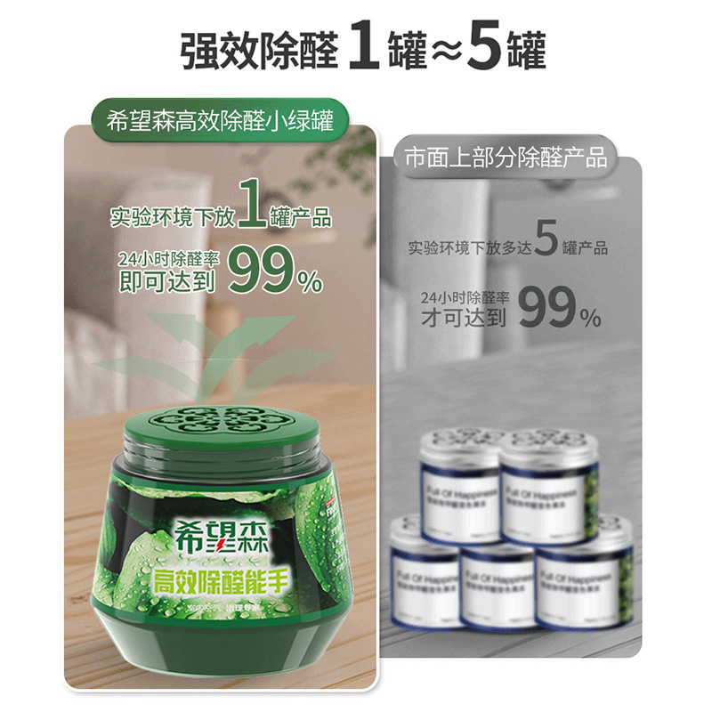 Hope fruit in addition to formaldehyde new house household photocatalyst strong jelly formaldehyde scavenger odor removal small green tree jar