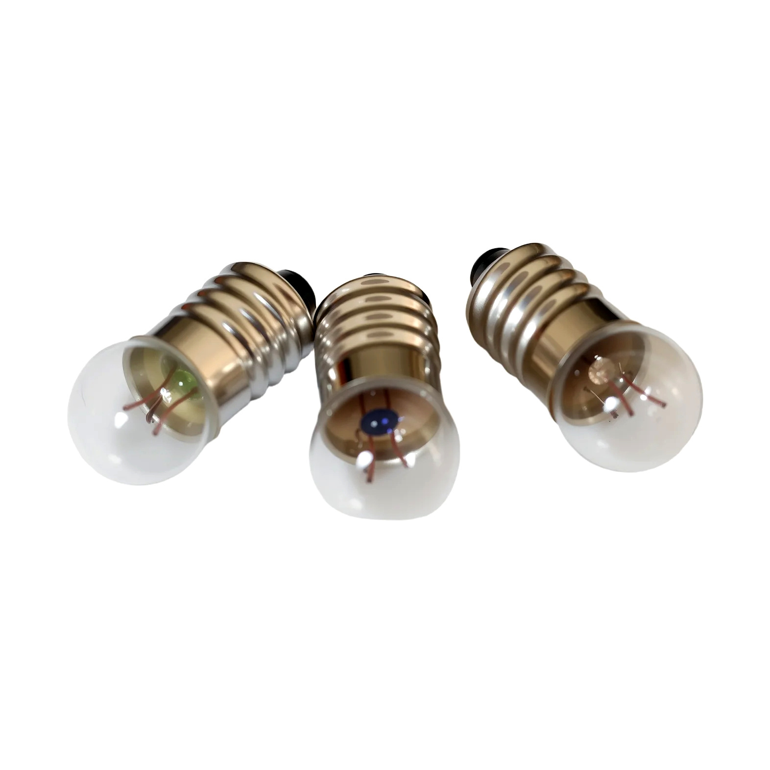 Small Electric Bead E10 Screw Small Light Bulb 2.5V Small Round Bubble Physical Circuit Electrical Experimental Equipment Miniature Small Light Bulb