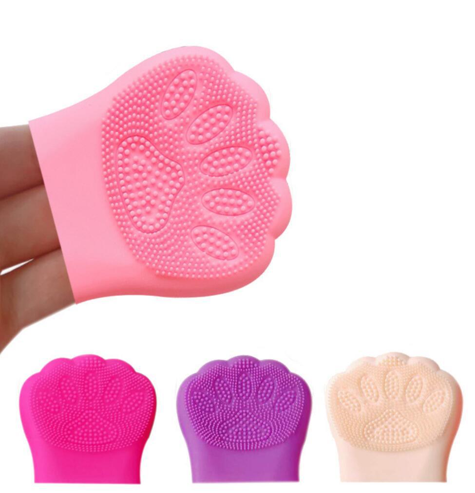 Silicone Cleansing Brush Color Cat's Claw Cleansing Brush Cleaning Pore Shampoo Face Brush Manual Soft Cleaning Silicone Brush