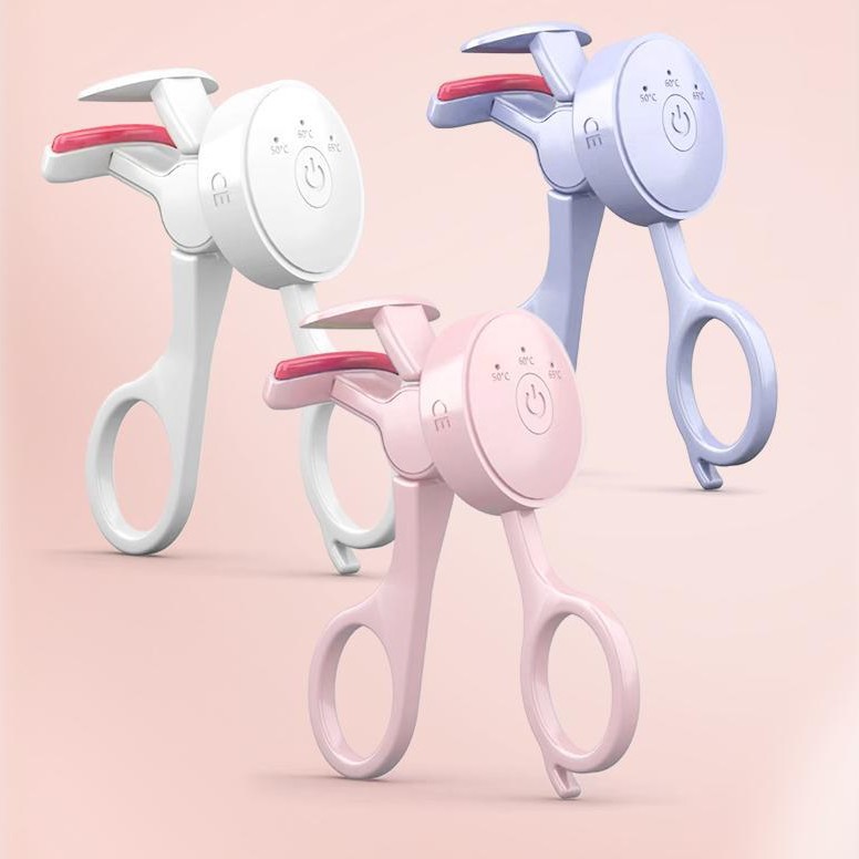 Cross-border electric eyelash curler old-fashioned small heating electric clip charging portable ironing curling device artifact a batch