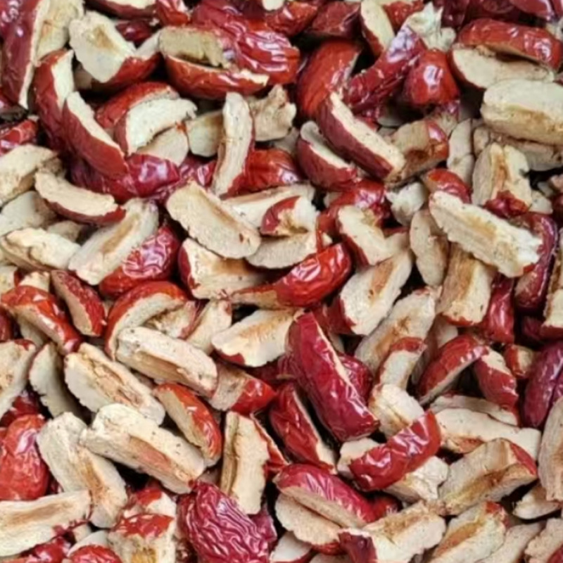 Свежие мягкие ломтики жужубы без косточек, мякоть красного жужубы без косточек, сырьевые материалы, свежий оригинальный вкус, без добавок, оптовая цена