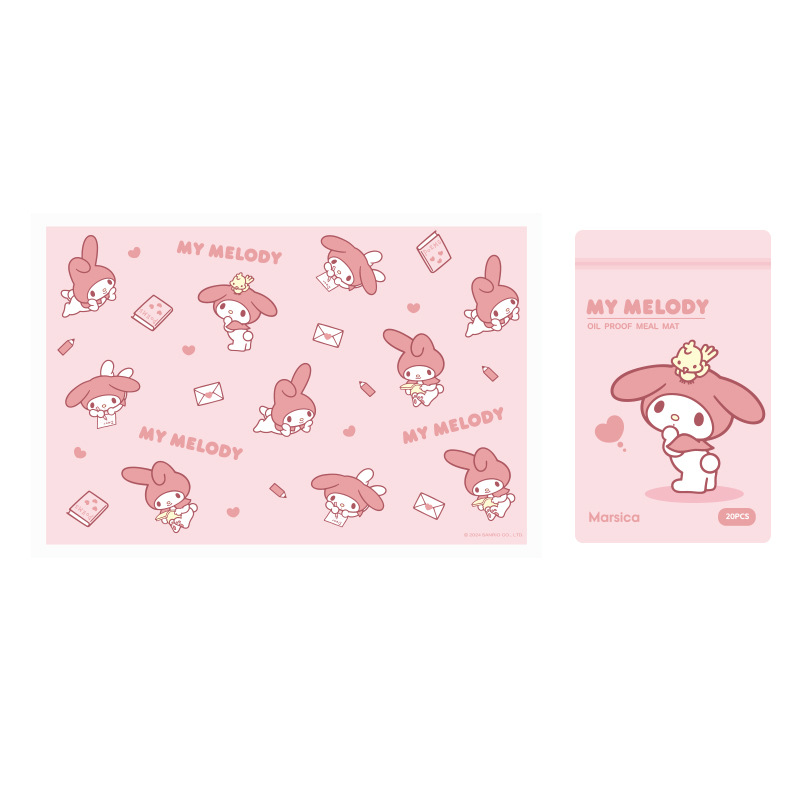 Sanrio Disposable Placemat Baby Portable Going Out Oil-proof Waterproof Children's Baby Dining Chair Dining Table Mat Tablecloth