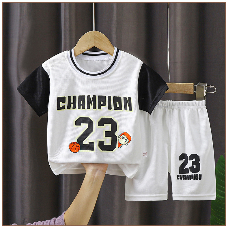 Children's Basketball Suit Sports suit Girls Quick Dry Boys 2025 New Summer Middle and Big Kids Training Sports Jersey