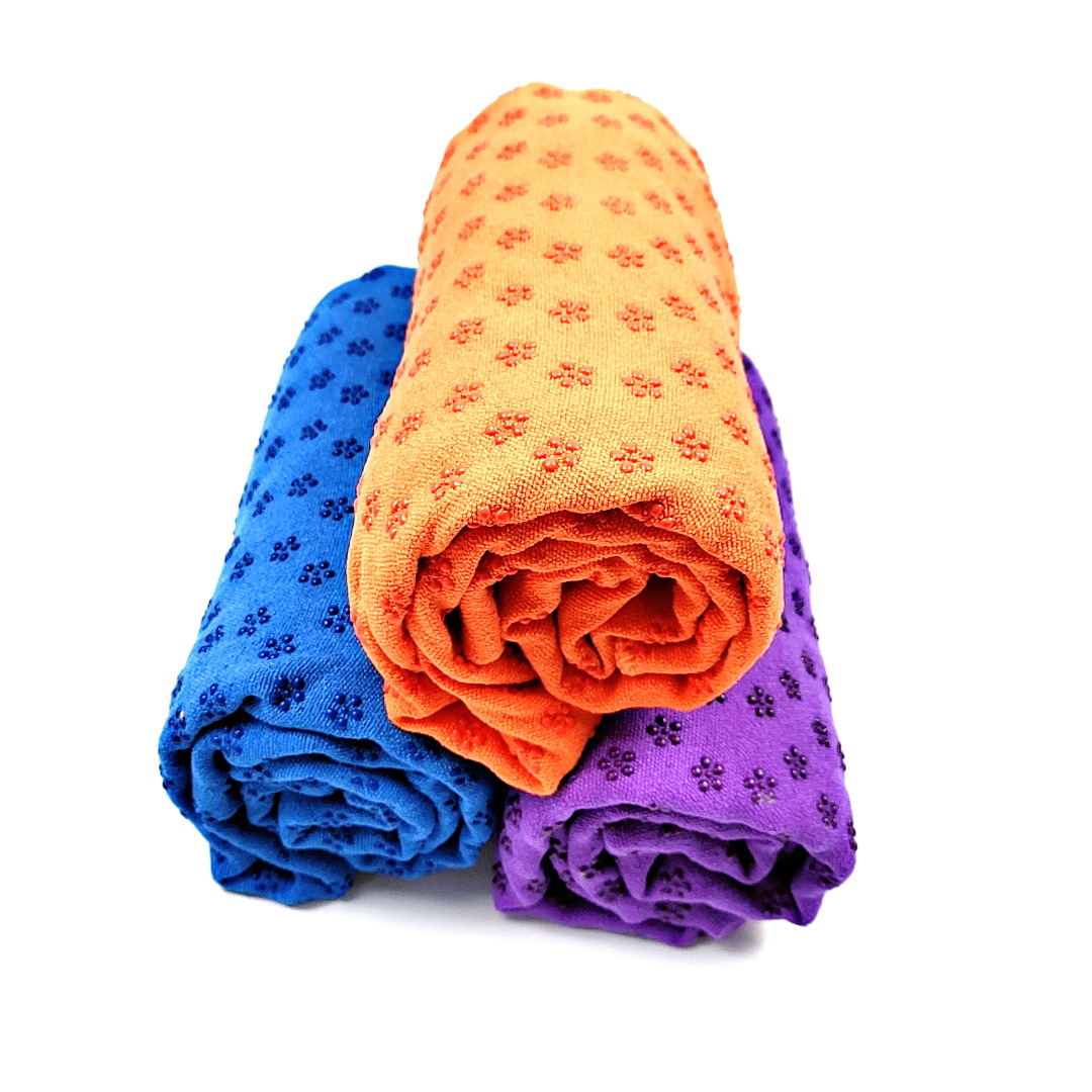 Yoga towel plum dot non-slip blanket ultra-fine fiber yoga towel sweat-absorbent blanket free mesh bag thickened fitness cloth mat